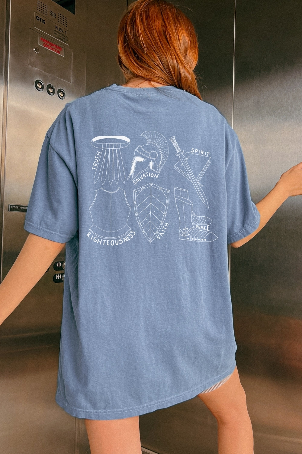 Armor of God Comfort Colors T-Shirt - Blue Jean