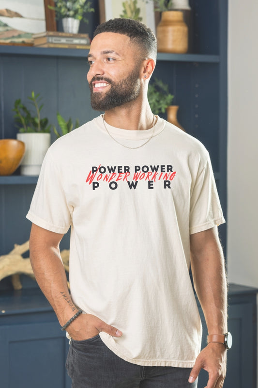 Power Power Wonder Working Power Comfort Colors T-Shirt Man