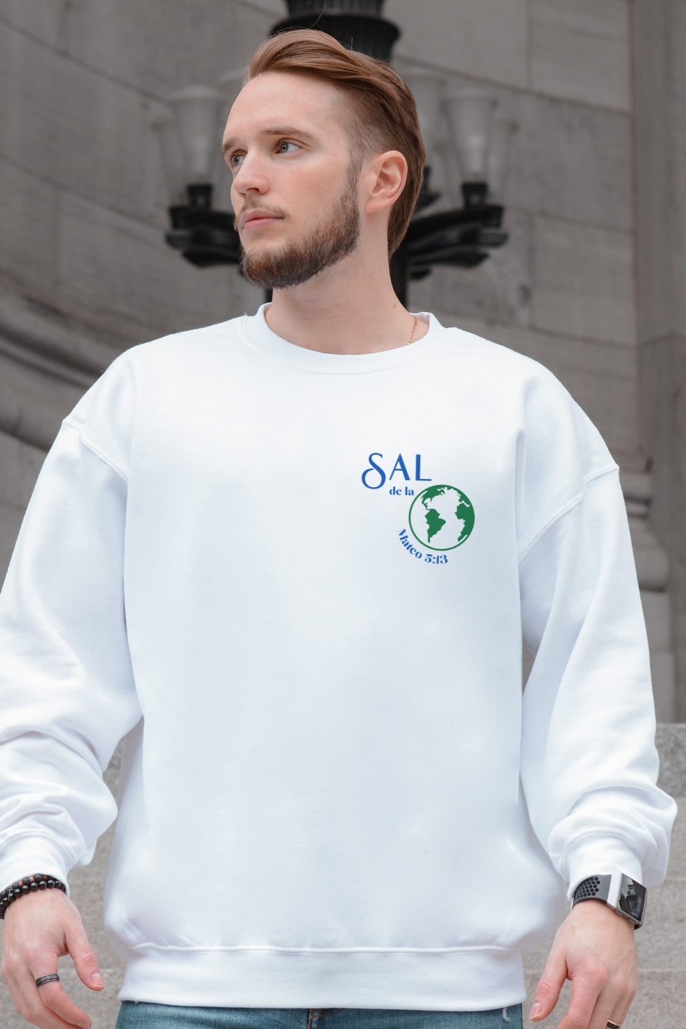 Sal de La Tierra Mateo 5:13 Spanish Christian Sweatshirt
