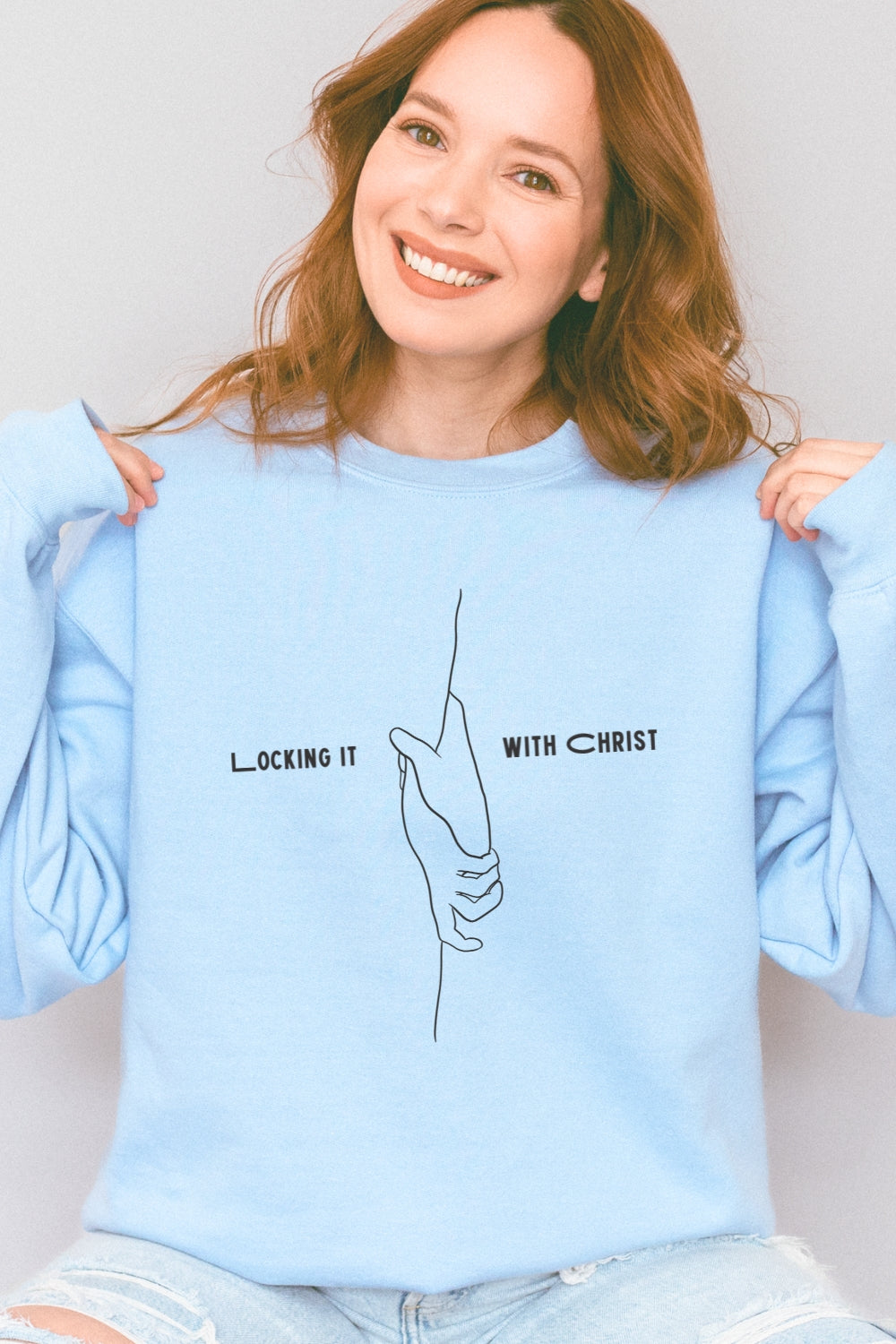 Locking it with Christ Christian Sweatshirt
