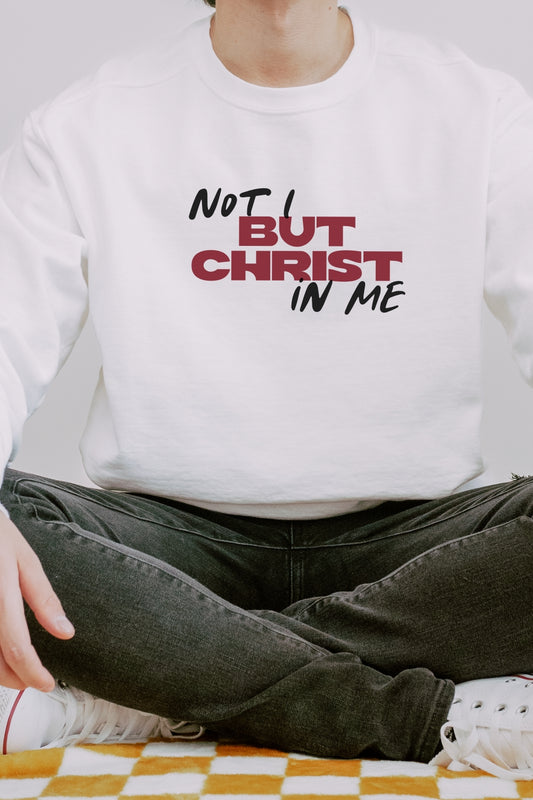Not I But Christ in Me Premium Sweatshirt