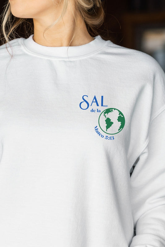Sal de La Tierra Mateo 5:13 Spanish Christian Sweatshirt