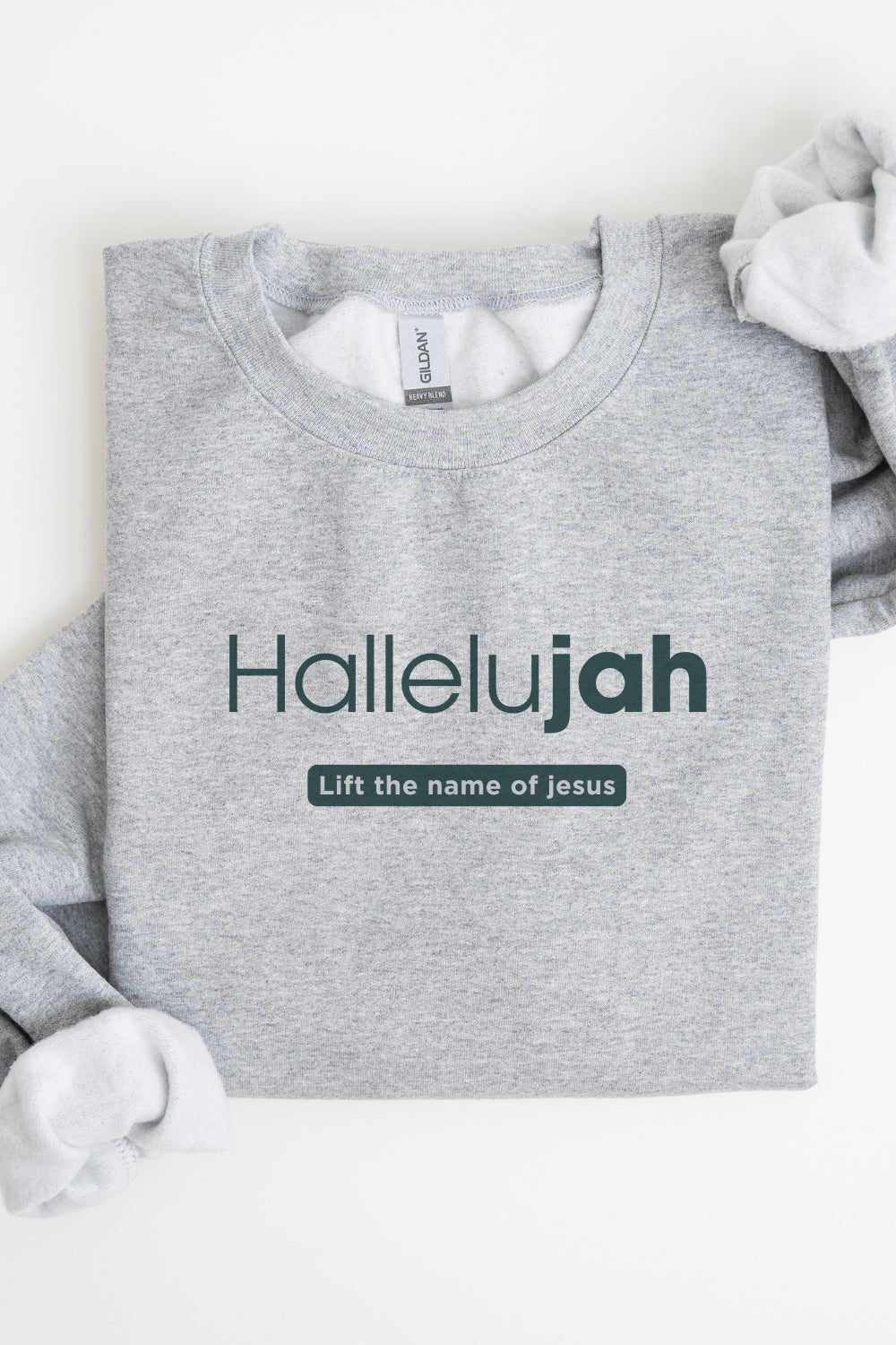 Hallelujah - Lift the Name of Jesus Christian Sweatshirt