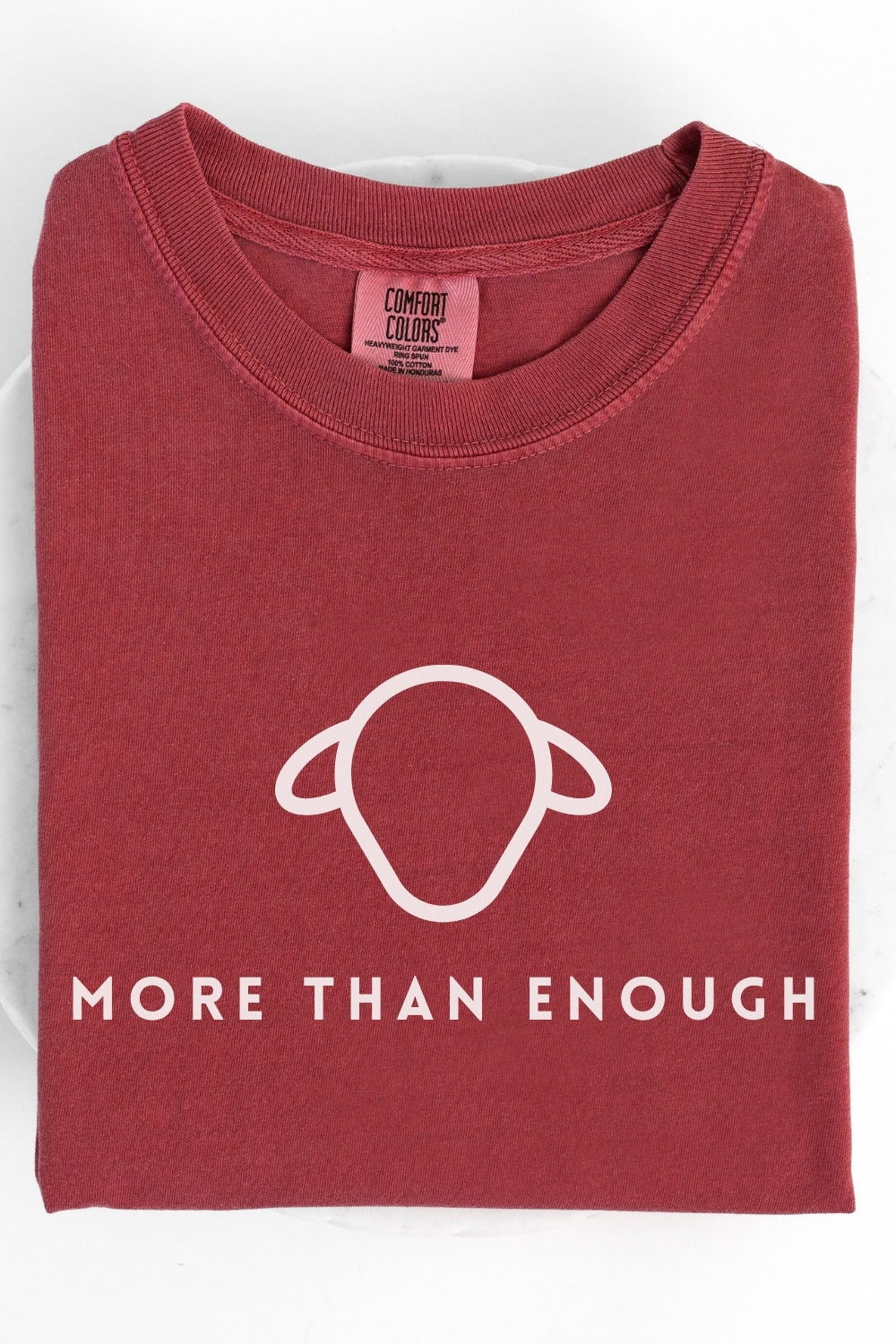Lamb is More than Enough Crimson Tee