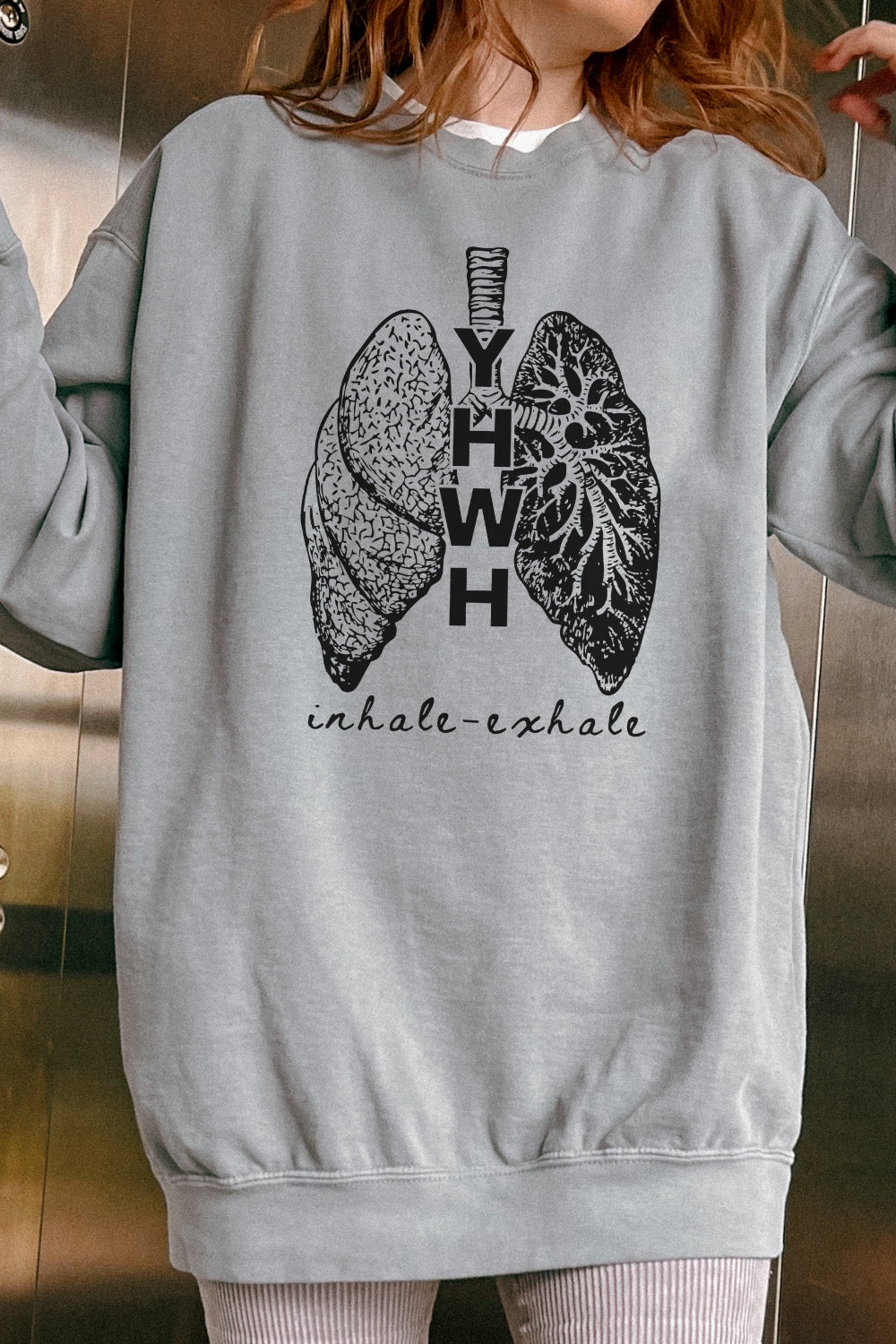 Inhale exhale sweater