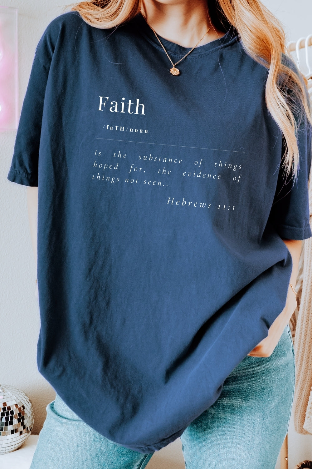 Faith Defined Comfort Colors T-Shirt - Midnight
