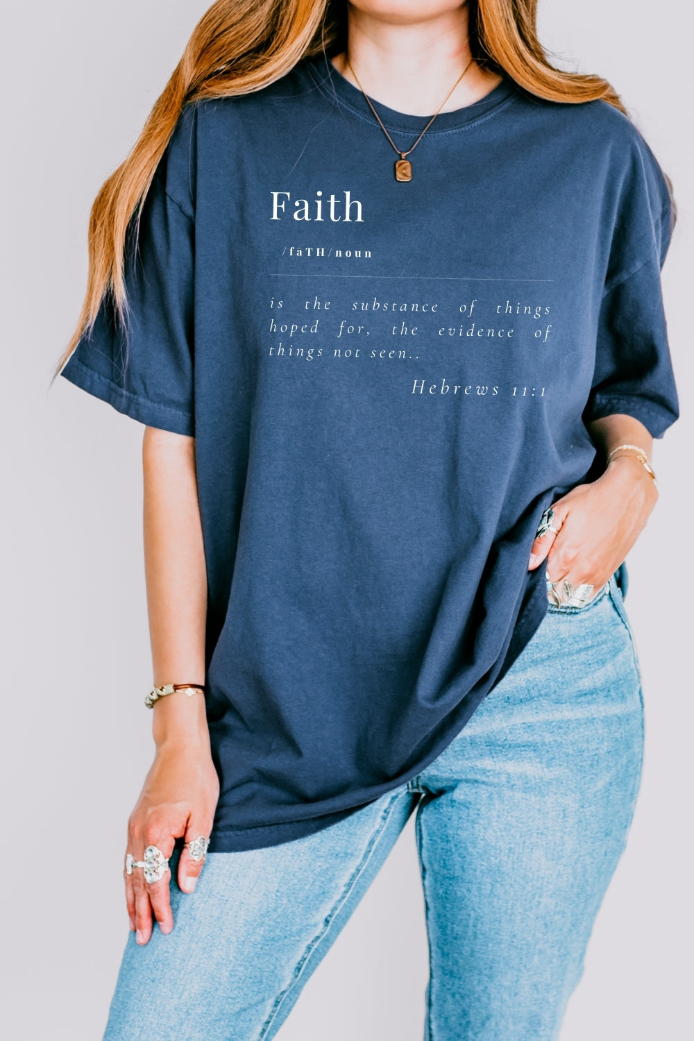 Faith Defined Comfort Colors T-Shirt - Midnight