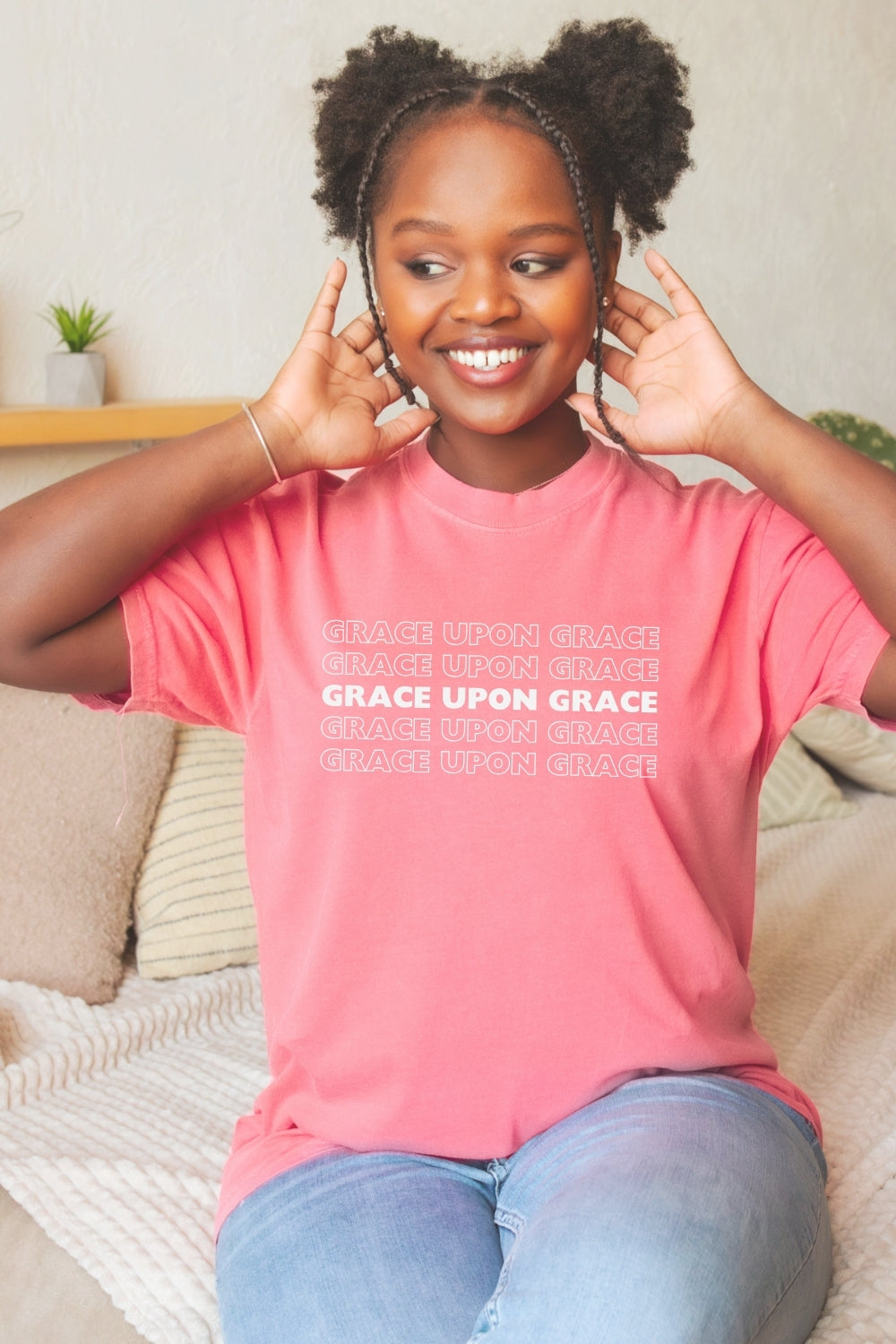 Grace Upon Grace Comfort Colors True Watermelon T-Shirt