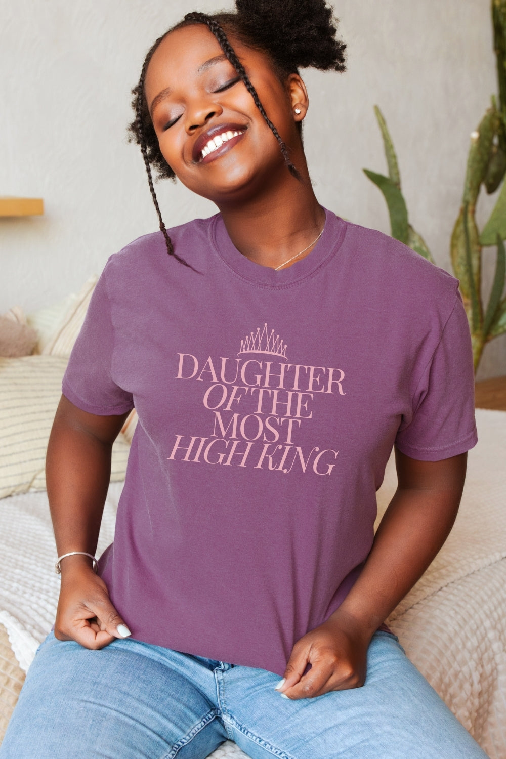 Daughter of the Most High King Comfort Colors T-Shirt - Berry