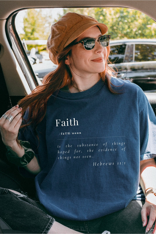 Faith Defined Comfort Colors T-Shirt - Midnight