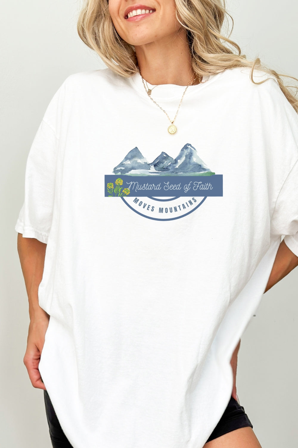 Mustard Seed of Faith Moves Mountains Comfort Colors T-Shirt