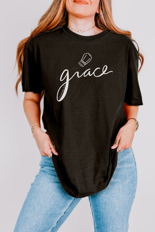 Salted Grace Comfort Colors Black T-Shirt 1