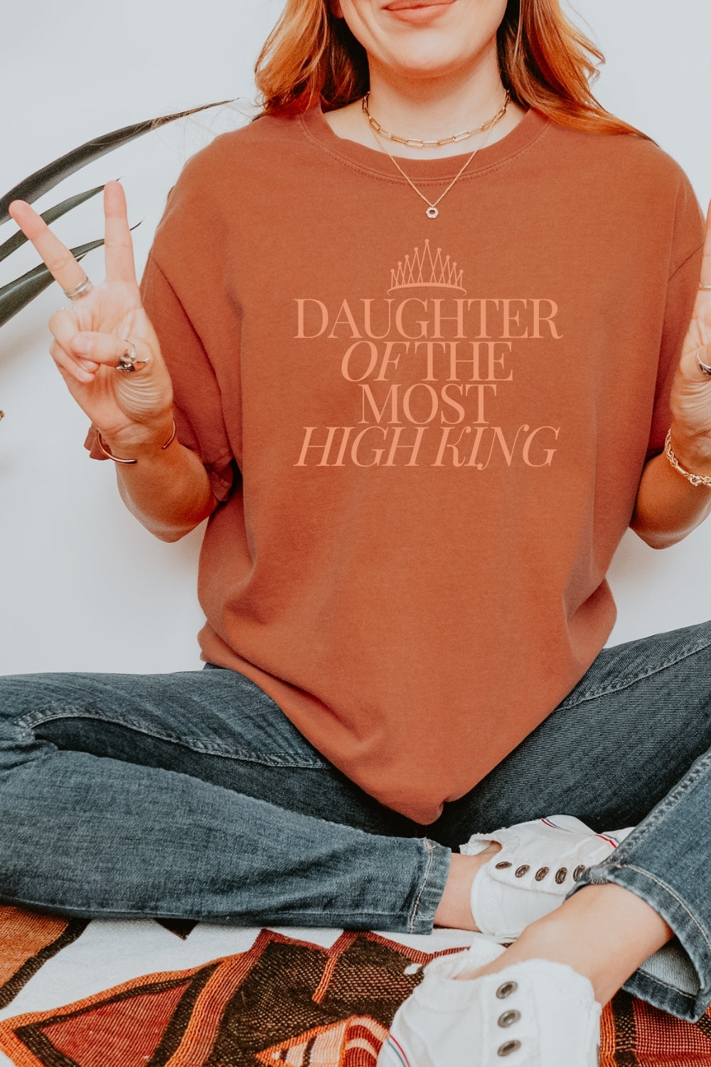 Daughter of the Most High King Comfort Colors T-Shirt - Yam