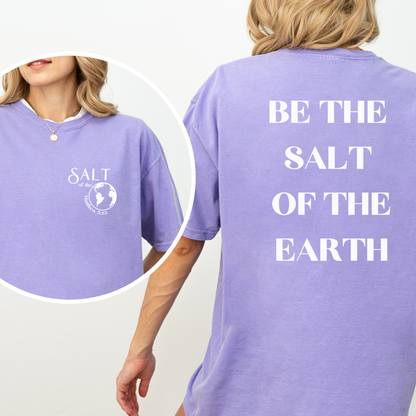 Salt of the Earth Matthew 5:13 Comfort Colors Violet T-Shirt Christian Shirt