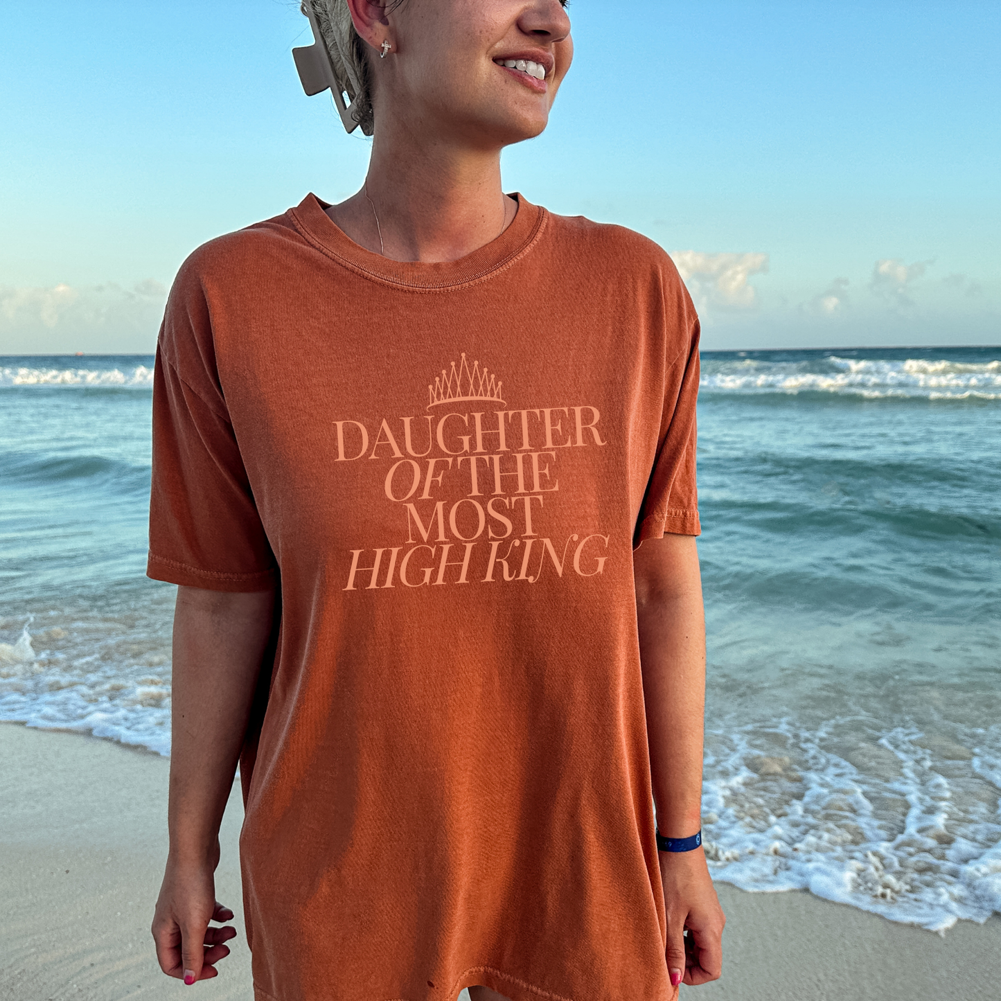 Daughter of the Most High King Comfort Colors T-Shirt Beach