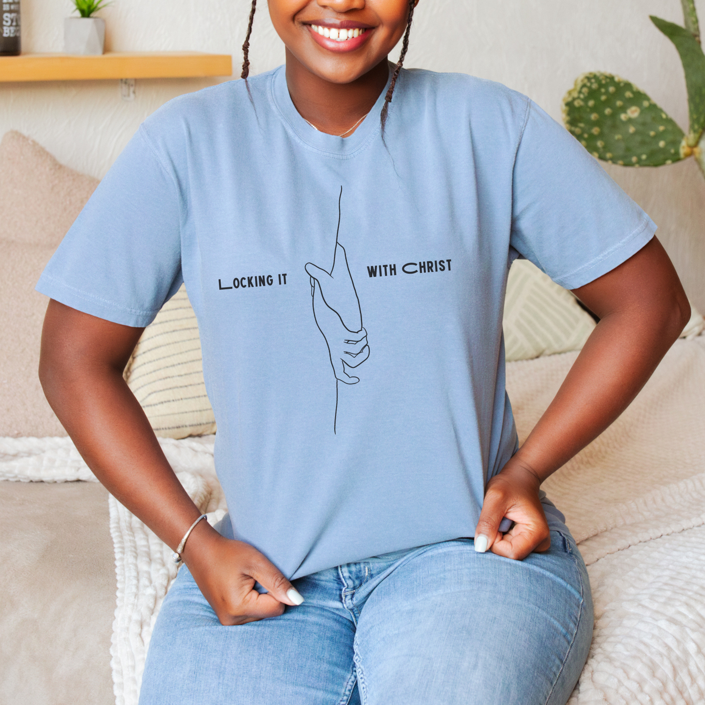 Locking it with Christ Comfort Colors T-Shirt Female