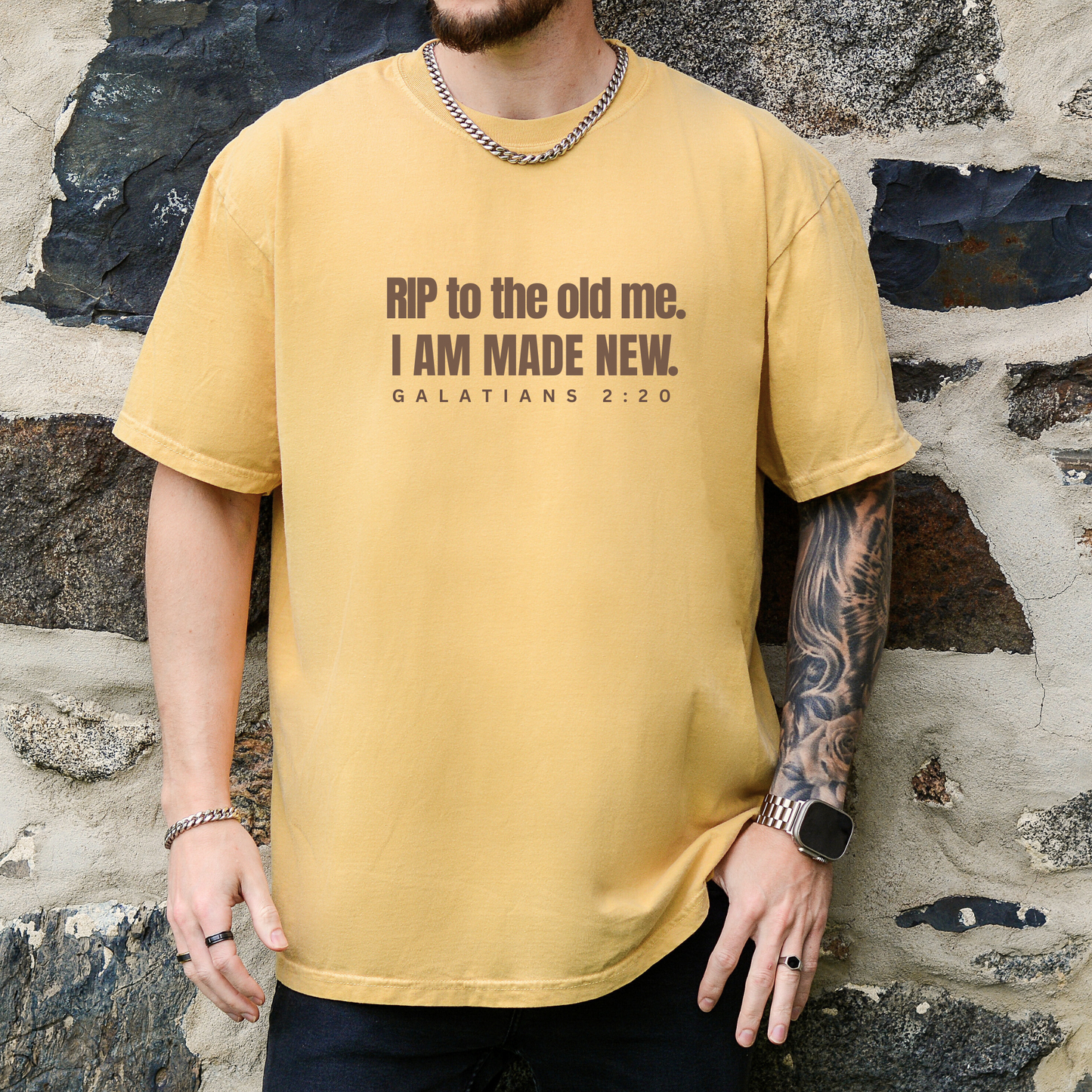 RIP To The Old Me I Am Made New Comfort Colors T-Shirt Male