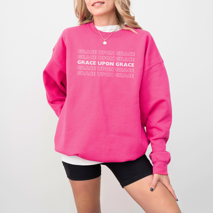 Grace Upon Grace Christian Sweatshirt