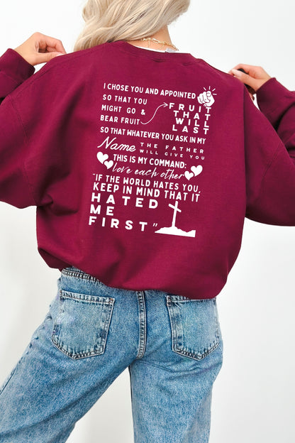 Chosen John 15:16 Christian Sweatshirt