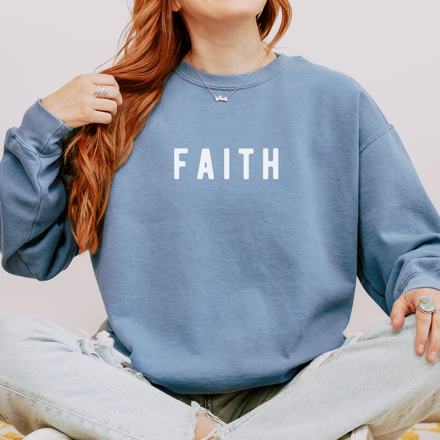 FAITH Christian Sweatshirt Comfort Colors