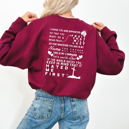 Chosen John 15:16 Christian Sweatshirt