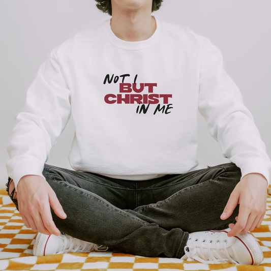 Not I But Christ in Me Premium Sweatshirt