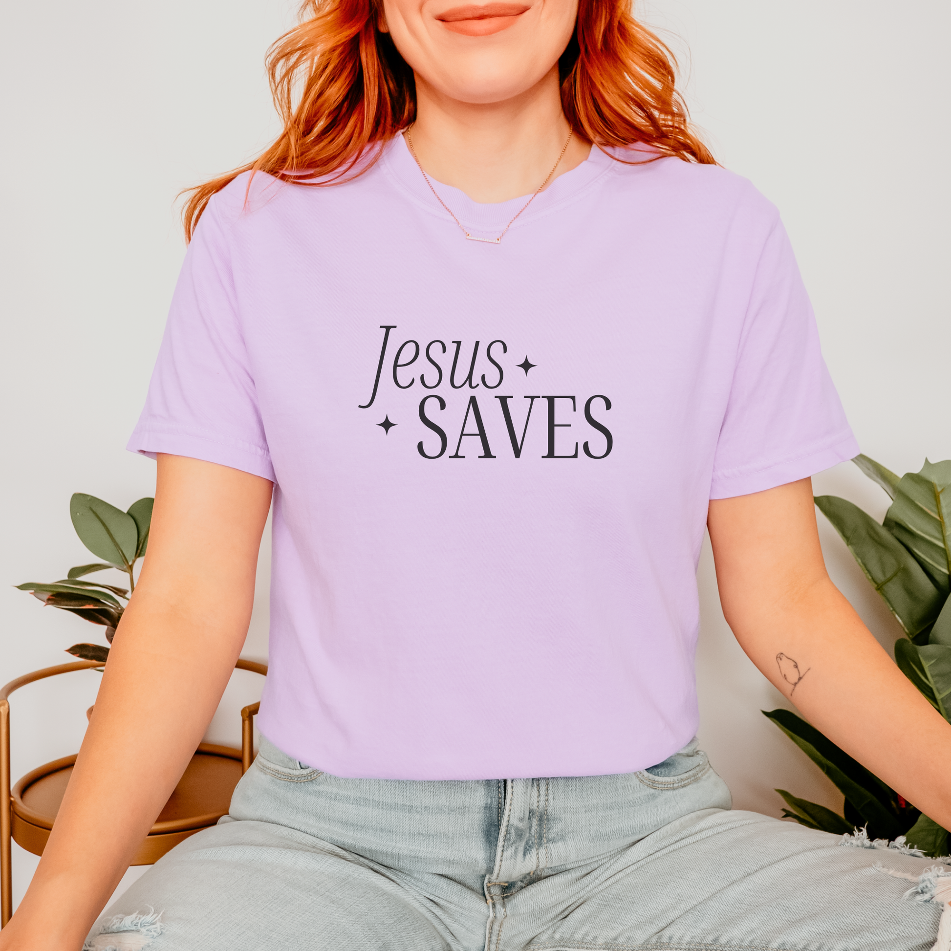 Jesus Saves Comfort Colors T-shirt