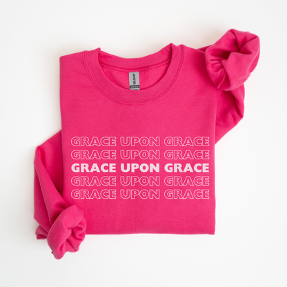 Grace Upon Grace Christian Sweatshirt