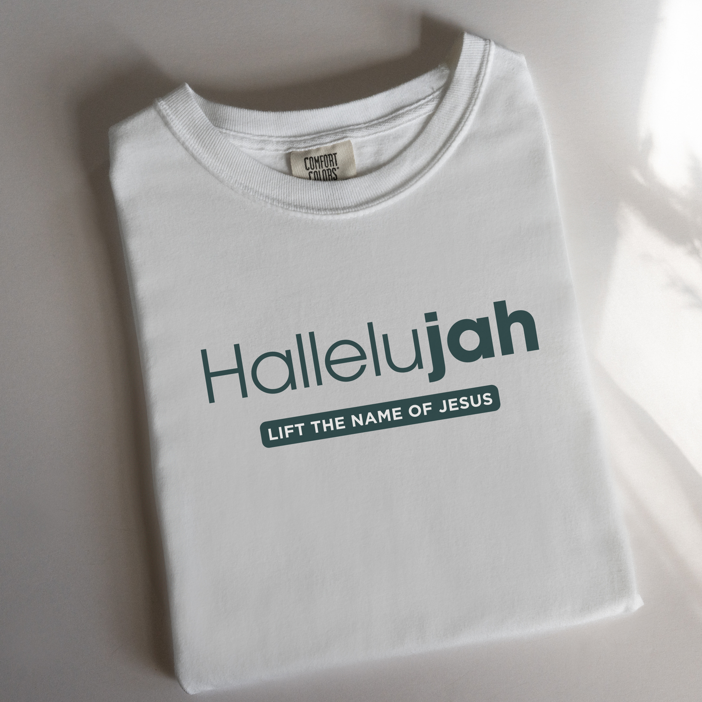 Hallelujah Comfort Colors T-Shirt Flatlay