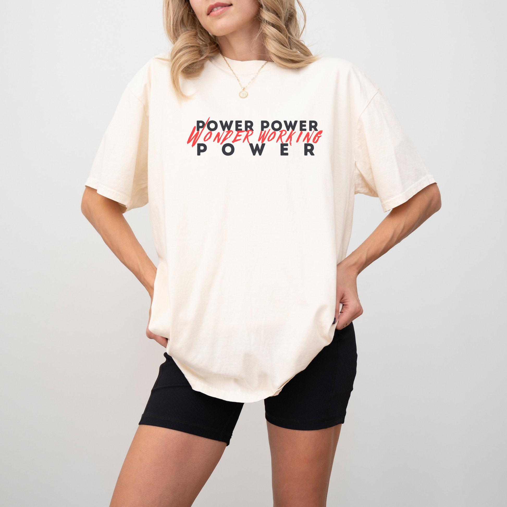 Power Power Wonder Working Power Comfort Colors T-Shirt Female