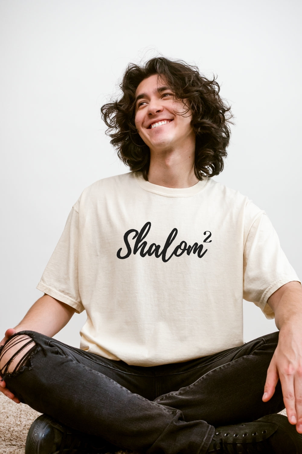 Shalom Squared (Perfect Peace) Comfort Colors T-Shirt - Ivory