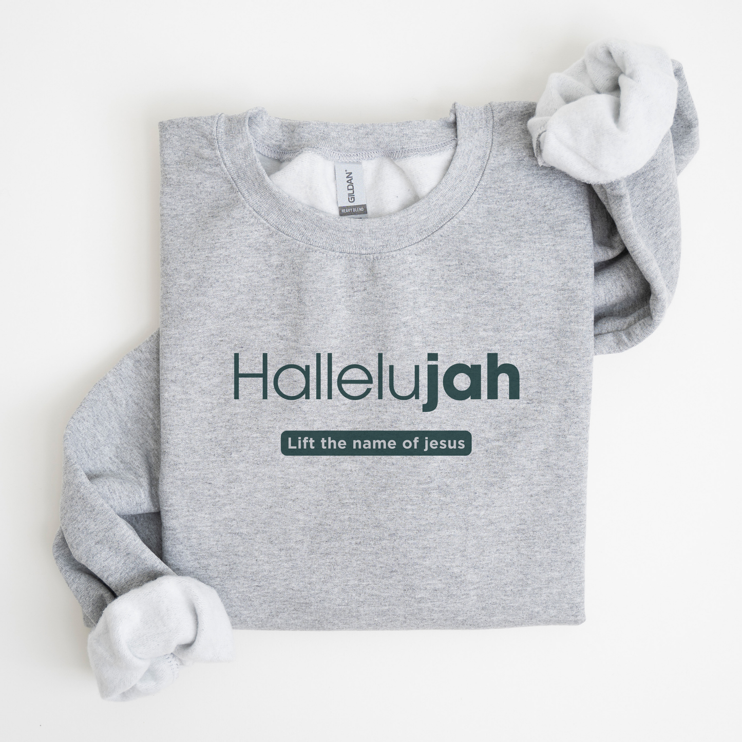 Hallelujah - Lift the Name of Jesus Christian Sweatshirt