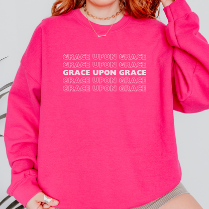 Grace Upon Grace Christian Sweatshirt