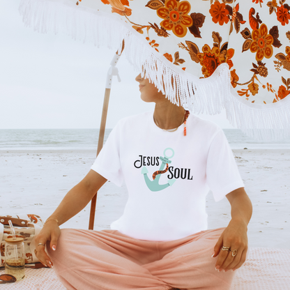 Jesus is the Anchor of My Soul Comfort Colors T-Shirt Beach