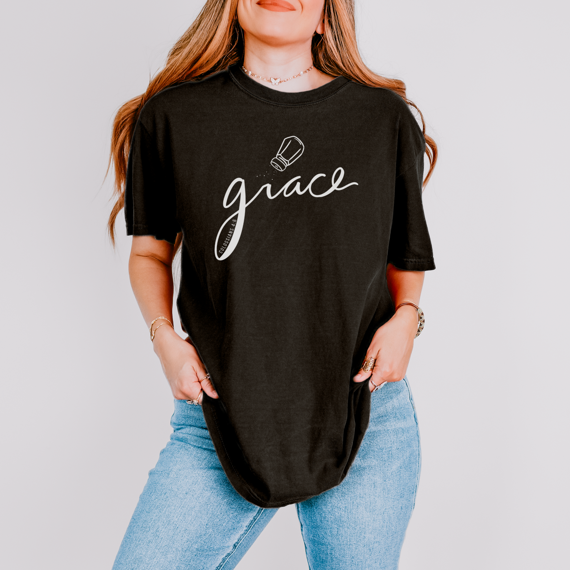 Salted Grace Comfort Colors Black T-Shirt 1