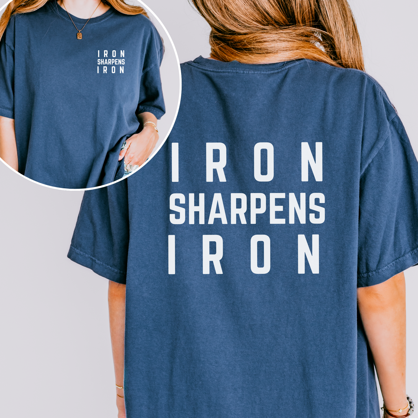 Iron Sharpens Iron Comfort Colors Midnight T-Shirt 1