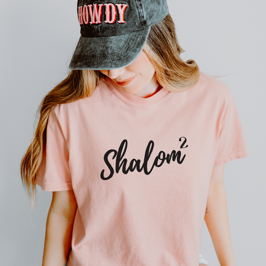 Shalom Squared (Perfect Peace) Comfort Colors Peachy T-Shirt