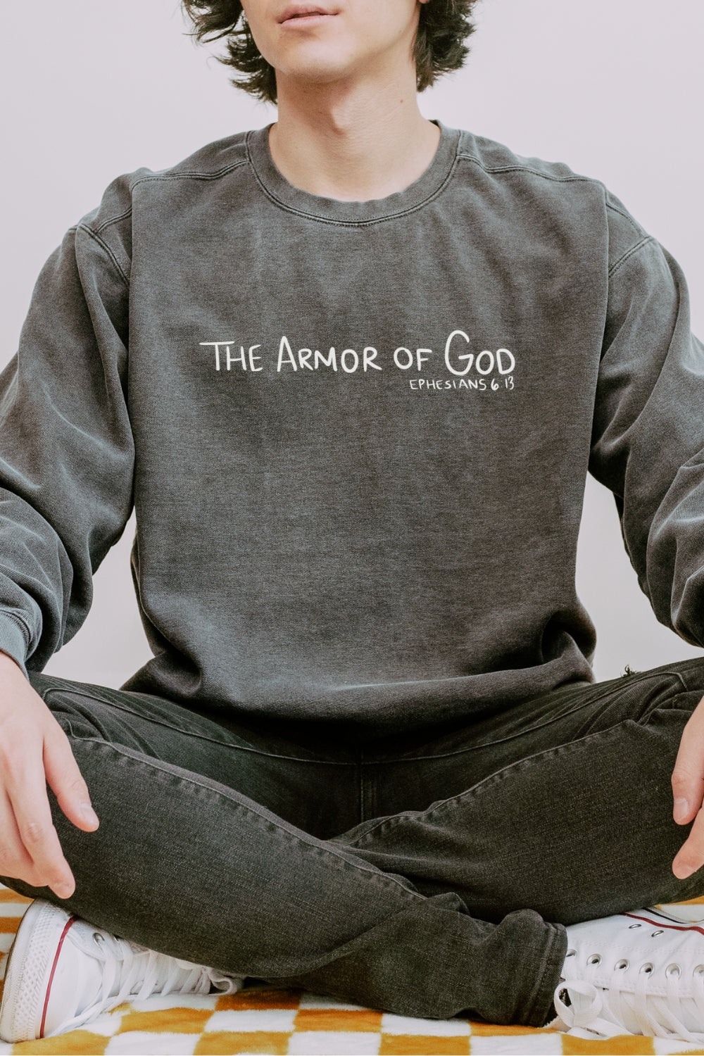 Armor of God Christian Premium Sweatshirt - Pepper