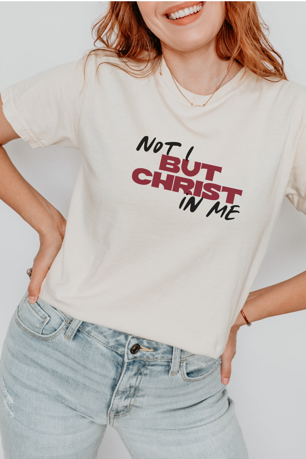 Not I But Christ in Me Comfort Colors Tee