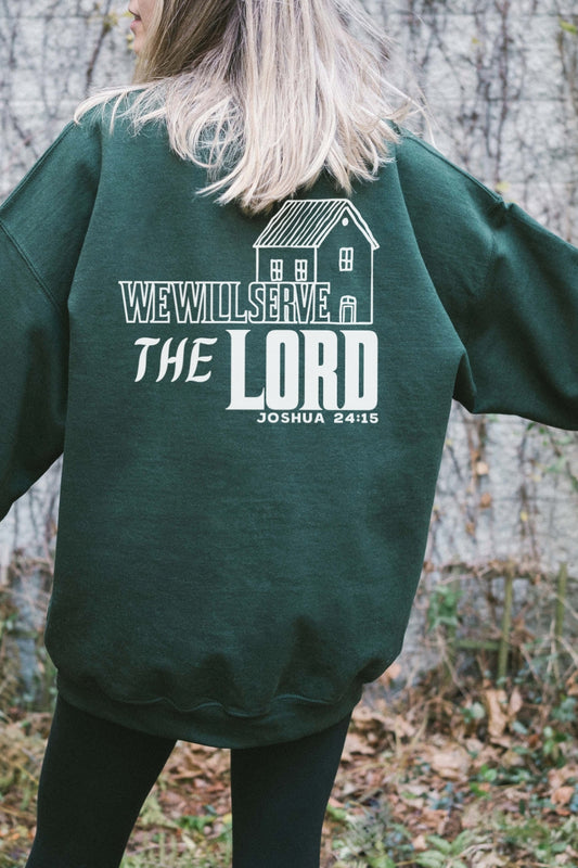 As For Me And My House Crewneck Christian Sweatshirt