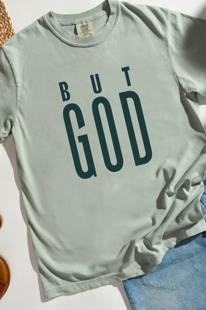 But God Set Me Free - Puff Print- Comfort Colors T-Shirt