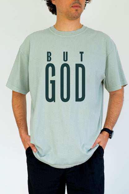 But God Set Me Free - Puff Print- Comfort Colors T-Shirt