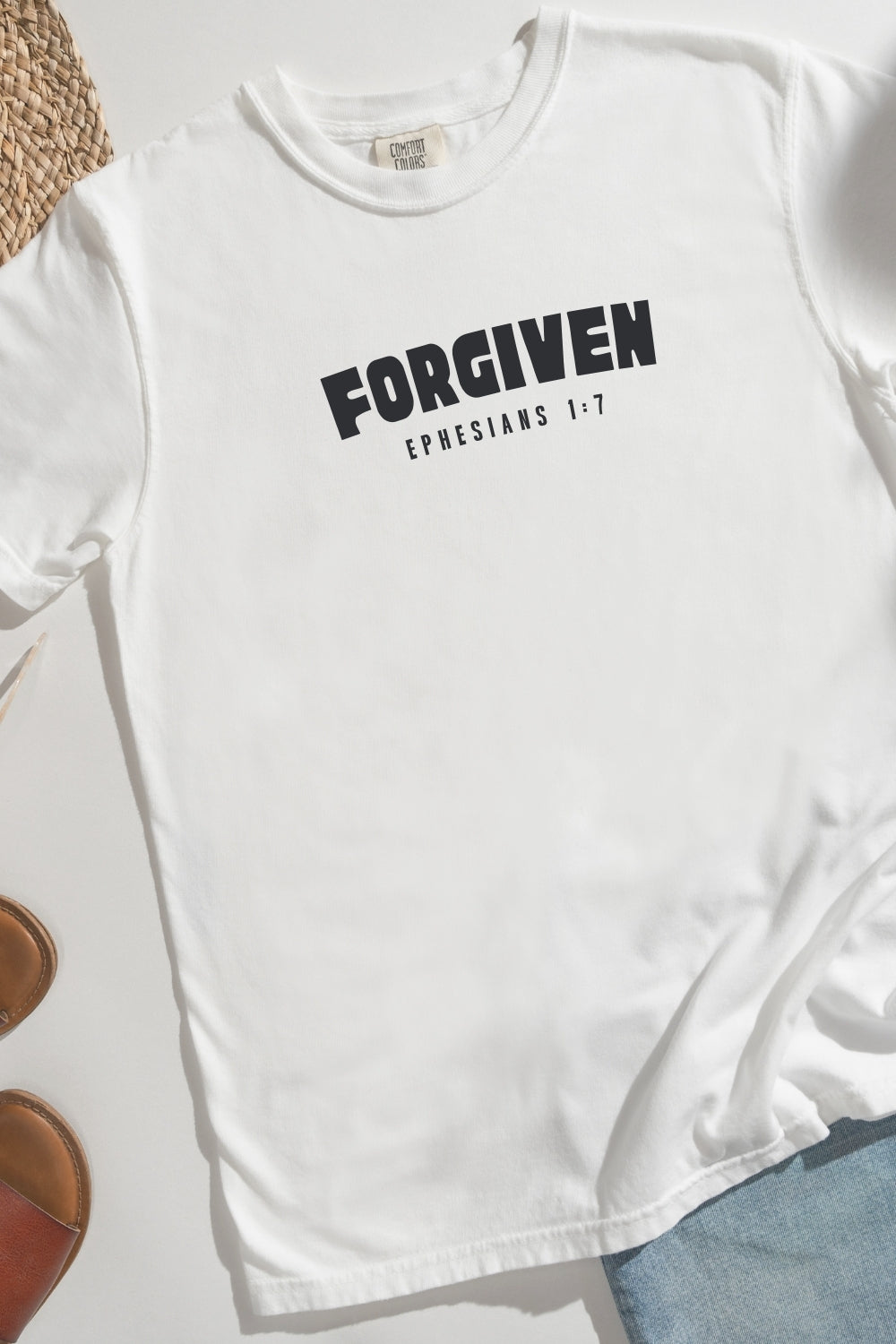 Forgiven Comfort Colors White T-Shirt