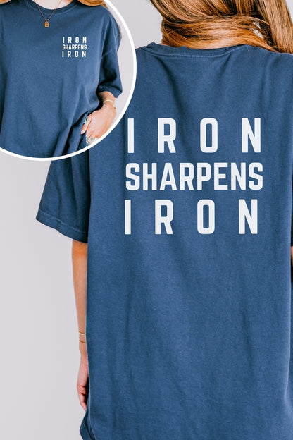 Iron Sharpens Iron Comfort Colors Midnight T-Shirt 1