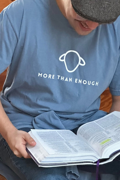 Lamb is More than Enough Comfort Colors Blue Jean T-Shirt