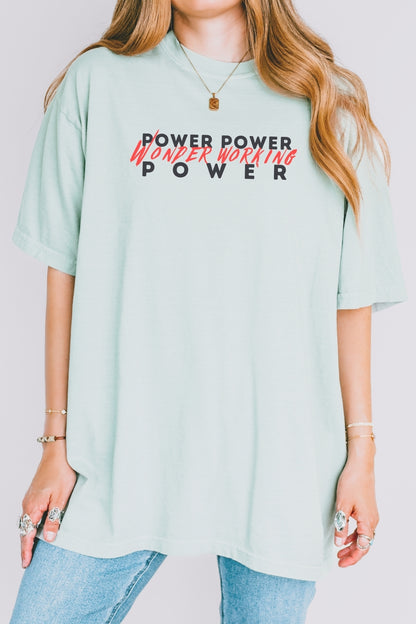 Power Power Wonder Working Power Comfort Colors Bay T-Shirt Woman