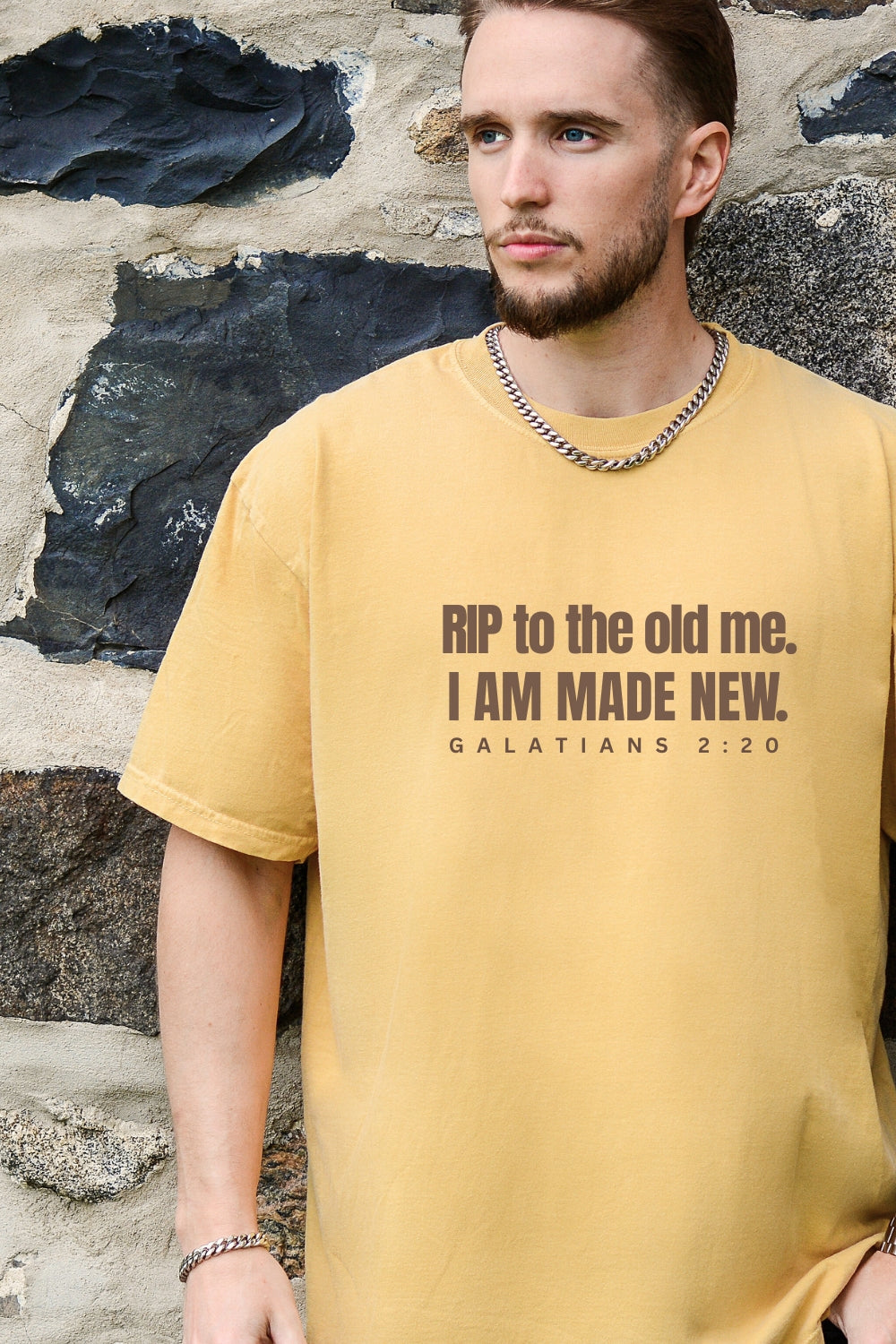 RIP To The Old Me I Am Made New Comfort Colors T-Shirt Male