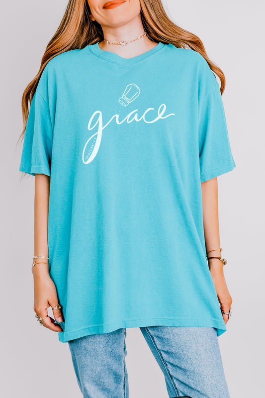 Salted Grace Comfort Colors Lagoon Blue T-Shirt 3